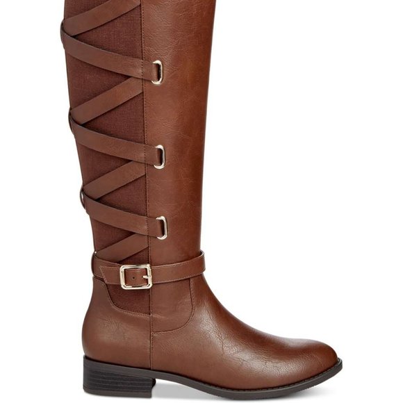 THALIA SODI Veronika Shoes - THALIA SODI Veronika Women's Brown Knee High Riding Boots